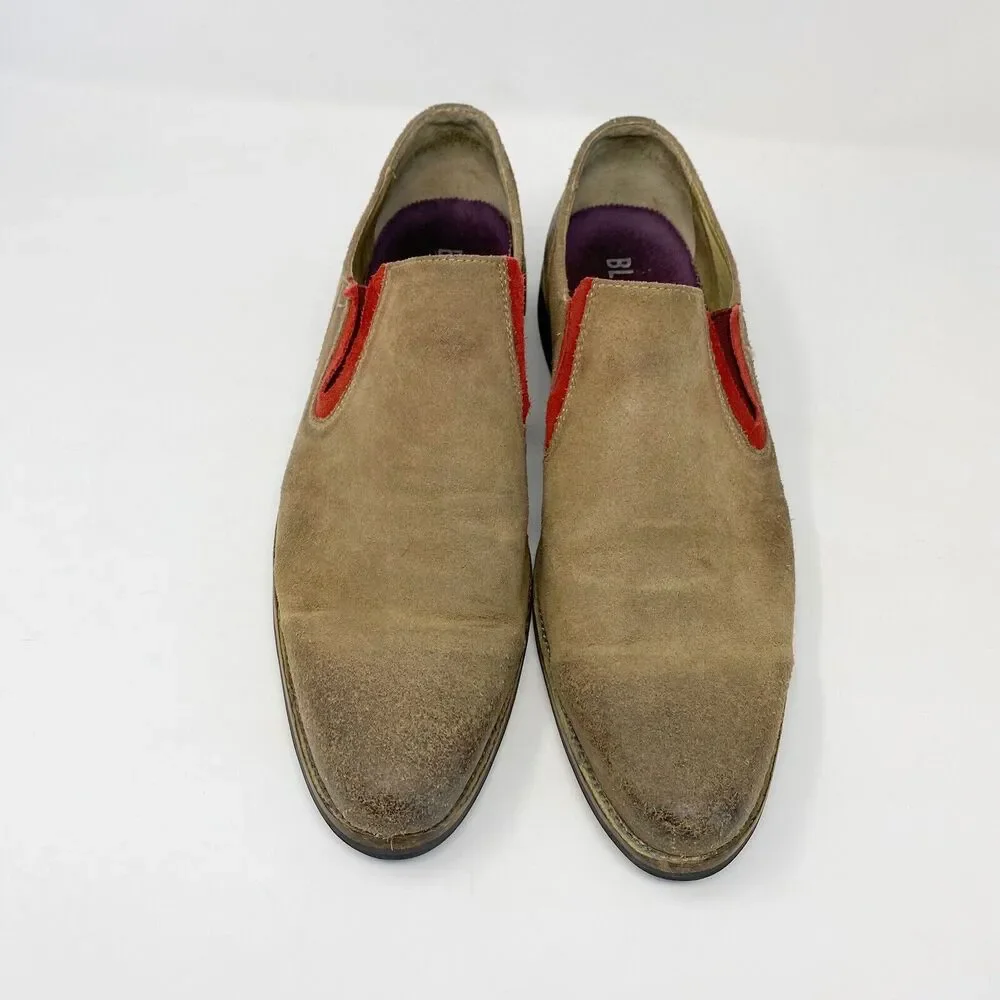 Blackstone Men's SCM001 Slip-On Suede Shoes in Rock Euro Size 43/US Size 10‎